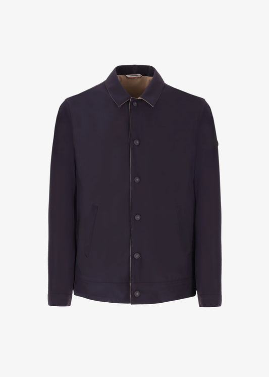 DISTRETTO 12 JACKET REVERSIBLE  BLUE/SAND  SNAP BUTTONS C5U G10231 T0154DD00