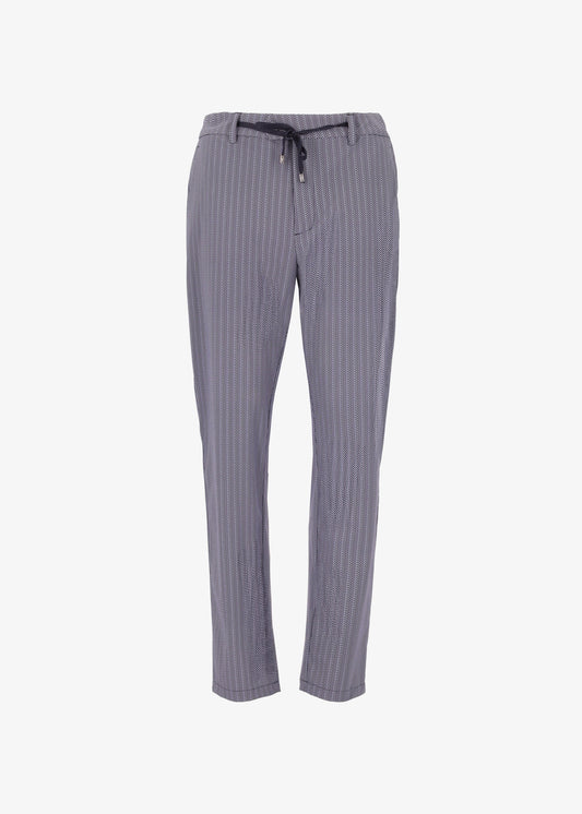 DISTRETTO 12 PANTS BLUE WITH VERTICAL LINE DETAIL C5U PA1585 T0729DD32 - 0003